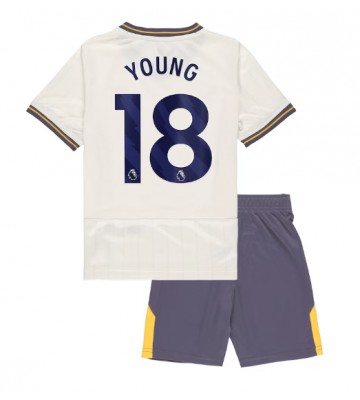 Everton Ashley Young #18 Tredje Kläder Barn 2024-25 Kortärmad (+ Korta byxor)